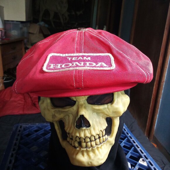 Vintage Hang Ten Team Honda Snap Derby Hat Cap - Picture 1 of 7